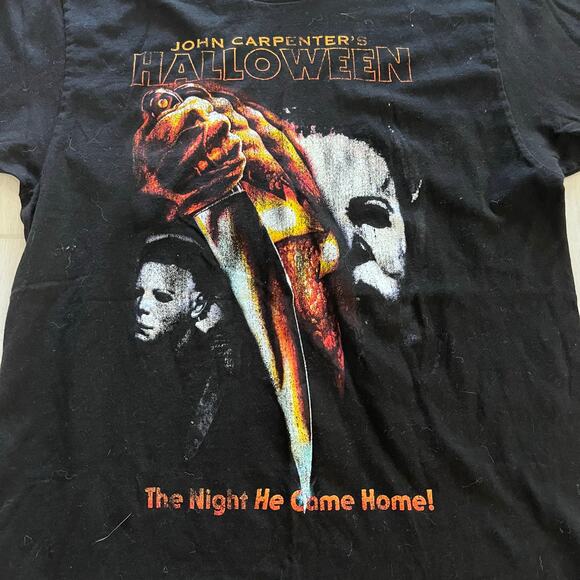John Carpenter's Halloween Adult MD The Night He Came Home! Graphic T-shirt - Picture 2 of 4